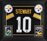 Kordell Stewart "Slash" Signed Black Pro Style Framed Jersey BAS Witnessed