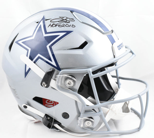 Emmitt Smith Autographed Cowboys F/S Speed Flex Helmet w/HOF - Beckett W Holo