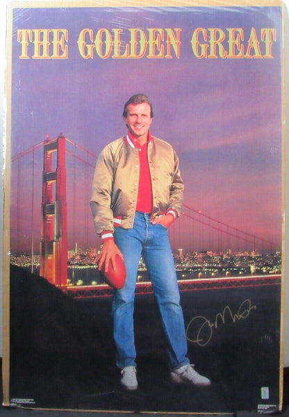 Joe Montana 49ers Signed 24x36 Costaco Brothers Poster Montana Holo 155046