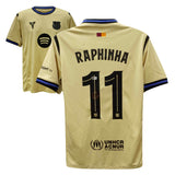 Raphinha Signed FC Barcelona Away Soccer Jersey #11 with Beckett COA