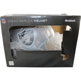 Oakland Raiders Full Size Replica VSR4 Damaged Helmet Riddell 57178