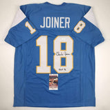 Signed CHARLIE JOINER HOF 96 San Diego Powder Blue Jersey JSA COA