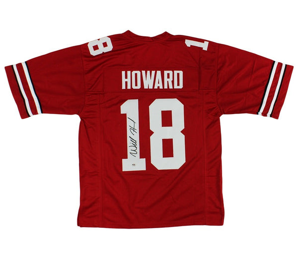 Will Howard Signed Ohio Custom Red Jersey