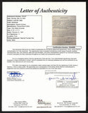 Lynn St. John HOF/Mills Dual Signed 1947 Contract Ohio State Illinois JSA 198955