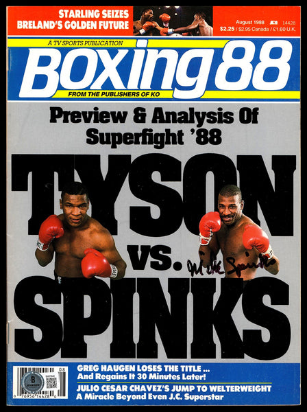 Michael Spinks "Jinx" Autographed Signed Magazine Beckett BAS QR #BM37840
