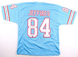 Haywood Jeffires Signed Houston Oilers Jersey 2xInscribed (Wilder Side Tag) W.R.
