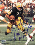 Jim Taylor Autographed 8x10 Photo Packers Good Luck HOF 1976 Beckett QR #BS32003