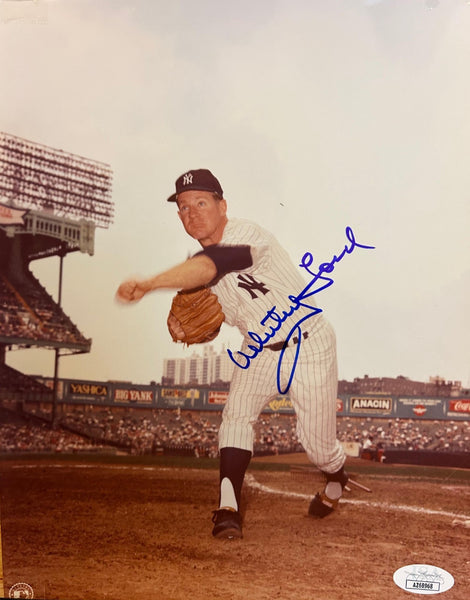 Whitey Ford Autographed 8x10 Photo -- New York Yankees | JSA COA