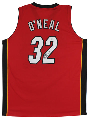 Shaquille O'Neal Authentic Signed Red Pro Style Jersey Autographed BAS
