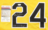 Mike Easler Signed Pittsburgh Pirates Jersey Inscribed 1979 W.S Champs (JSA COA)