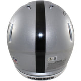 Howie Long Autographed Las Vegas Raiders Authentic Helmet Beckett Witness 55249