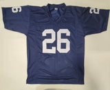 SAQUON BARKLEY SIGNED AUTOGRAPHED CUSTOM XL COLLEGE STYLE JERSEY BECKETT QR