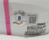 Josh Jacobs Signed/Auto Raiders Flat/White Pink Cancer Mini Helmet JSA 200943