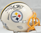 Hines Ward Autographed Pittsburgh Steelers Retro Speed Mini Helmet - Beckett W
