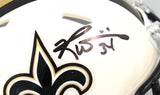 Ricky Williams Autographed Saints Retro Speed Mini Helmet - Beckett W Holo
