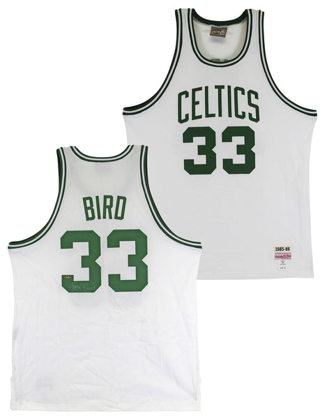 Celtics Larry Bird Signed 1985-86 White Mitchell & Ness Jersey BAS #X71276