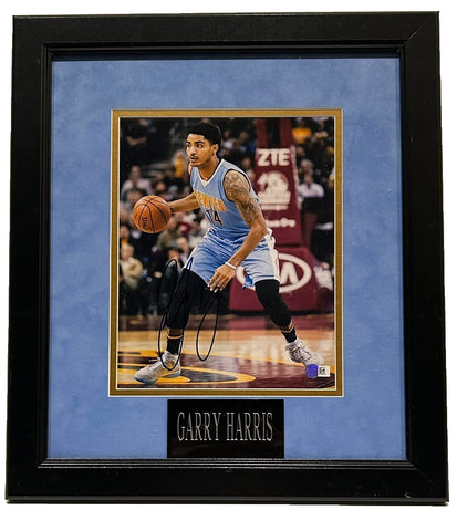Gary Harris Autographed Denver Nuggets 8x10 Photo -- Framed | Sports Mem COA