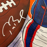 Tom Brady Patriots Signed 24" x 36" Original Canvas Art-by Brian Kong-LE #1 of 1