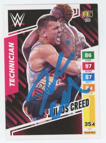 Julius Creed WWE Authentic Signed 2024 Panini #109 Card Autographed BAS #BS86652