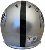 Howie Long Autographed Oakland Raiders Signed Football Mini Helmet Beckett COA