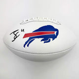 Autographed/Signed James Cook Buffalo Bills Full Size FS Logo Football JSA COA