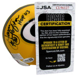 James Lofton HOF Signed/Inscr Mini Football Helmet Green Bay Packers JSA 208031