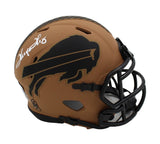Thurman Thomas Signed Buffalo Bills Speed Salute to Service 2 Mini Helmet