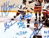 1980 Miracle on Ice USA Team Autographed 16x20 Photo LED Shadowbox BAS COA