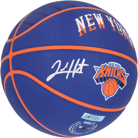 Josh Hart New York Knicks Autographed Wilson City Collector Basketball