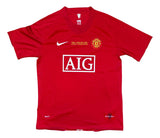 Carlos Tevez Signed Manchester United 2008 Champions League Nike Jersey BAS