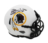 Joe Theismann Signed Washington Commanders Speed Lunar Mini Helmet -SB XVII