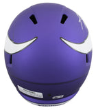 Vikings Fran Tarkenton "HOF 86" Signed F/S Speed Rep Helmet w/ Silver Sig BAS W