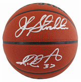 Jazz John Stockton & Karl Malone Signed Wilson Basketball w/ Case BAS Witnessed