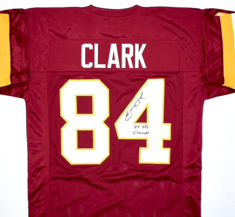 Gary Clark Autographed Maroon Pro Style Jersey w/ 2x SB Champs-Beckett W Holo