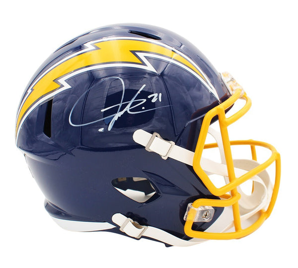 LaDainian Tomlinson Signed Chargers Speed Full Size Throwback 74-87 Blue Helmet