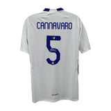 Fabio Cannavaro Signed Real Madrid Home Soccer Jersey #5 with Beckett COA