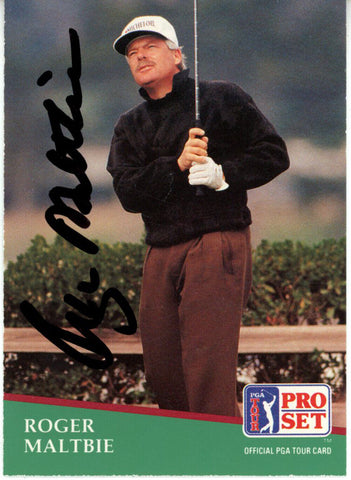 Roger Maltbie Autographed 1991 Pro Set #50 Trading Card Beckett 44877