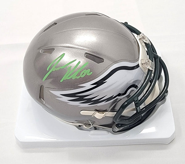 Jason Kelce Autographed Philadelphia Eagles Flash Mini Helmet PSA ITP