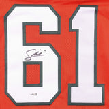 Francis Mauigoa Signed Miami Hurricanes Jersey (JSA) 2026 1st Rnd Draft Pk/ O.G