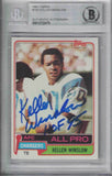 Kellen Winslow Signed Chargers 1981 Topps Rookie Card HOF BAS Slab 31189