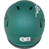 AJ Brown Autographed Philadelphia Eagles Rave Mini Helmet Beckett Witness 54026