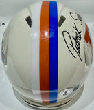 Patrick Surtain II Autographed Denver Broncos Retro Mini Helmet -- BAS COA