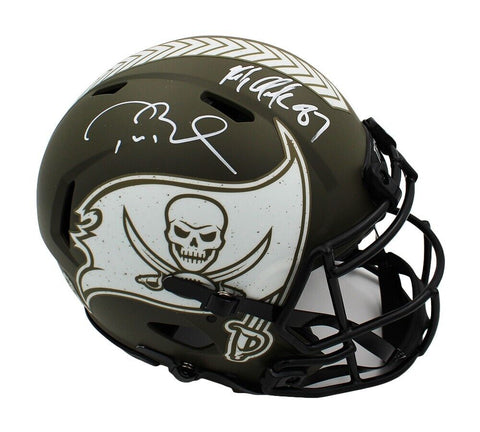 Brady & Gronkowski Signed Tampa Bay Buccaneers Speed Authentic STS NFL Helmet