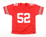 Wyatt Davis Signed Ohio State Buckeyes Jersey (Playball Ink) Giants Off. Lineman