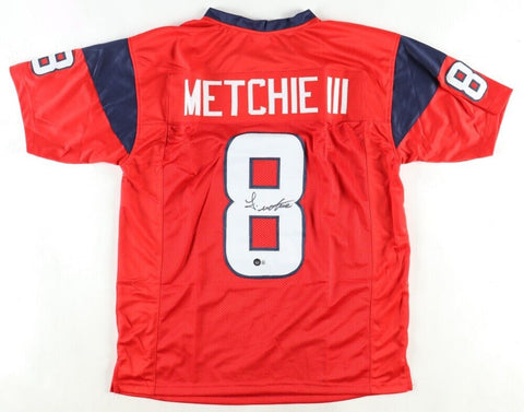 John Metchie III Signed Houston Texans Jersey (Beckett) 2022 2nd Round Pick W.R.