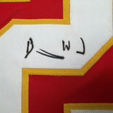 Framed Autographed/Signed Barry Word 35x39 Kansas City Red Jersey PSA COA