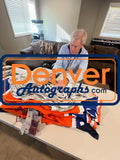John Elway Autographed Denver Broncos Nike Artic Camo XL Jersey Beckett 50183