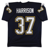 Rodney Harrison Authentic Signed Navy Blue Pro Style Jersey Autographed BAS