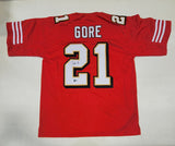 FRANK GORE SIGNED AUTOGRAPHED PRO STYLE CUSTOM XL JERSEY BECKETT QR