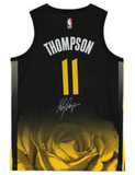 Klay Thompson Autographed Warriors Nike City Edition Black Jersey Fanatics